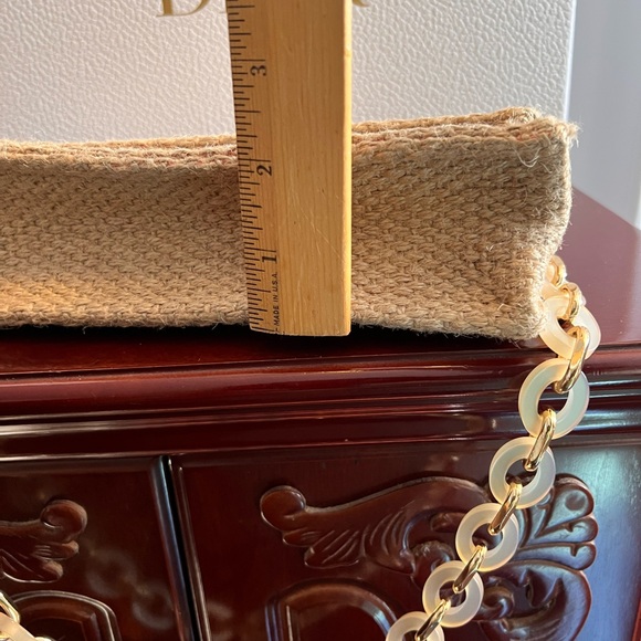 Dior Beauty raffia clutch or shoulder bag, excellent condition, with gift box - Picture 4 of 15